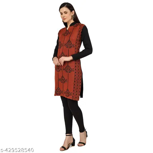 SHIVAYE TRADERS presents a letest woolen kurti for girls(pack of 2)