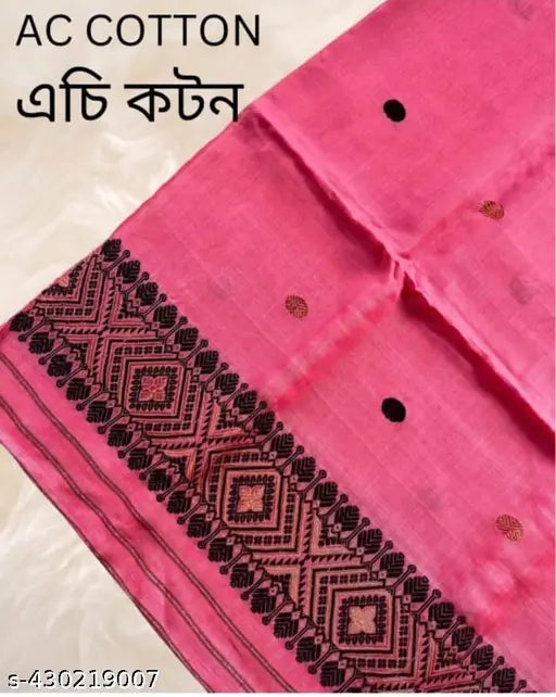 AC Cotton Jura Mekhela Chador Assamese Saree Mekhala Sador( This item is NOT a saree, It's Mekhela for Assamese people)