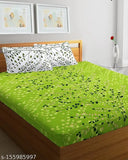 Cotton Fabrics Jaipuri Bedsheet Combo Pack 2 Bedsheet with 4 Pillow Cover