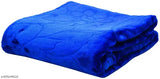 BLAN STAR Floral double Mink Blanket for Heavy Winter 90x85 (Polyester)Blue