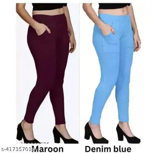 Makhani Stylish Womens Jeggins Pack of 2