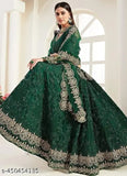 Designer Bridal Embroidered Lehenga choli with dupptta for girl's and women's || Dark Green Embroidered Lehenga Choli with dupptta for girl's and women's || Lehenga with Heavy Embroidery ||