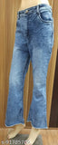 Acid wash blue bell bottom Jeans