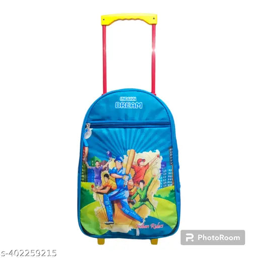 Indian Riders CRICKET INDIAN DREAM Kid's School & Travel Trolley Bag 18INCH) (TBLUE , 30 L) Waterproof Trolley (TBlue, 30 L) 18 INCH)