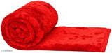 RED Trendy Blanket Floral Embossed Super Soft Heavy Double Bed Mink Blanket for Winter