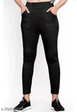 womens jegging with pocket pack of 1 black