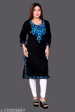 woolen Kurtis winter Kurtis fleece KurtisWomen's Straight EmbroideredWoolen kurti , kurti for winter, woman kurti, embroidery kurti