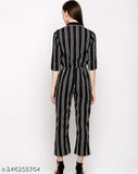 BLACK LINE COLLAR JUMPSUIT 12