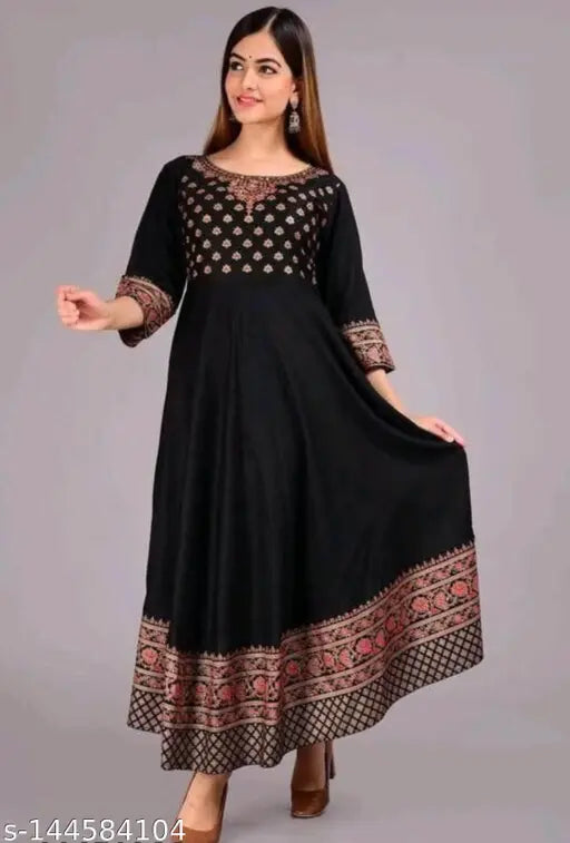 Fastal Look Women Printed Anarkali Kurti