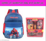 combo of spider school bag and spider pencilset (multicolour) Bags & Backpacks