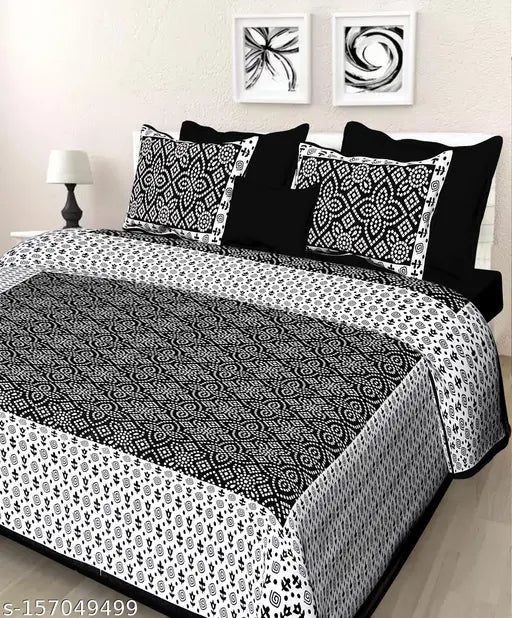 Jaipuri Bedsheet for Double Bed Cotton Bedsheet Combo - 100 % Cotton