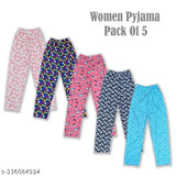 Women & Girl Pants Pajama Set (Pack of 5)