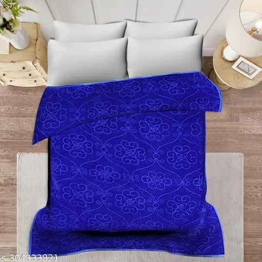 All season double bed blanket in microfiber