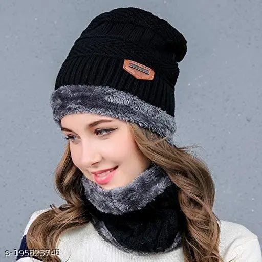 TASHIKA Beanie Hats for Men Women - Winter Hat Fleece Lined Warm Cap, Slouchy Knit Beanie Stocking Stuffers for Skiing