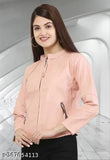 Nairobi Long Sleeves Winter Wear Jacket For Women, Regular Fit Solid Zipper Jacket For Women