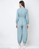 Sakura Jumpsuit with Roll-Up Sleeves