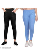 trendy womens pocket ankle Length jegging ( pack of 2)