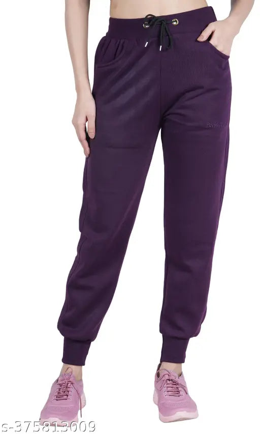 WOMEN WINTER PAJAMAS/TRACKPANT/JOGGER -PURPLE