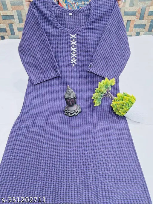 Purple Woolen Kurti for Winter