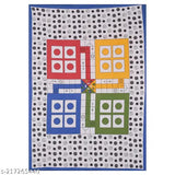 Jaipuri Trendy Ludo Printed Single Bed Bedsheet with 1 Pillow Cover