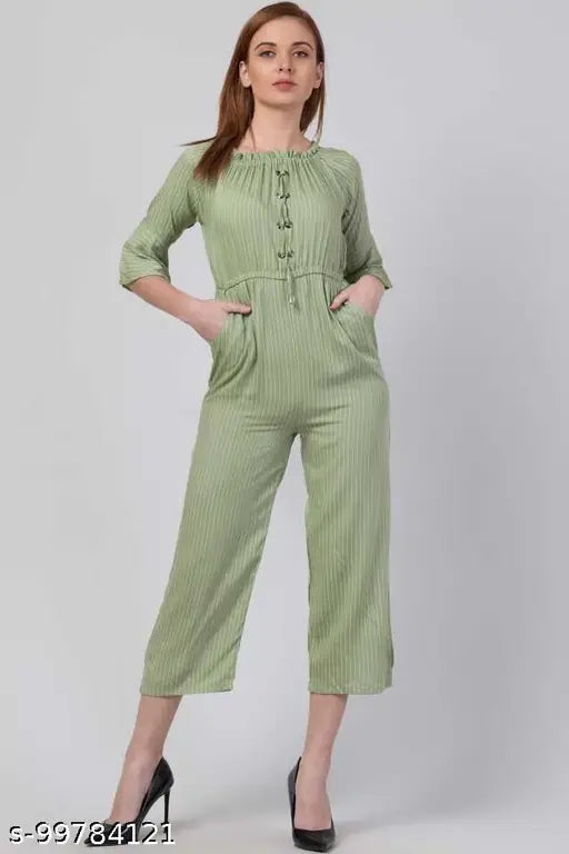 STIPE JUMSUIT FOR WOMEN