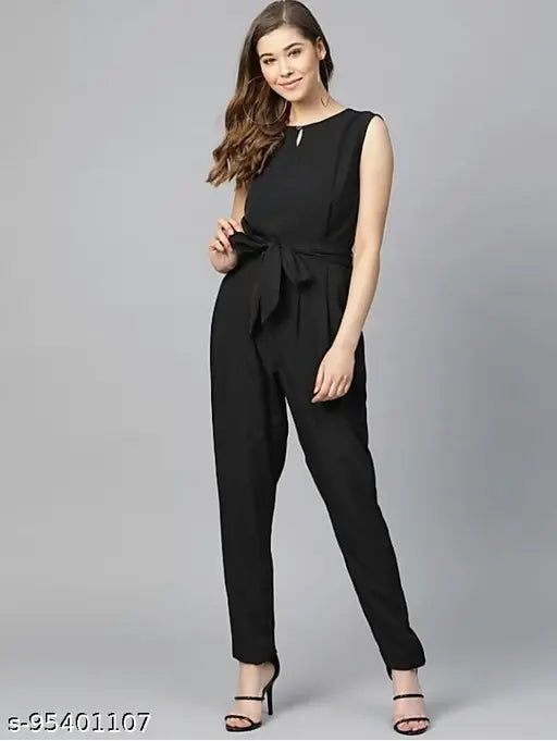 BLACK JUMPSUIT SLEVELESS FOR WOMEN