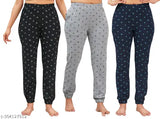 Women's Printed Pyjama Jogger (Pack of 3)