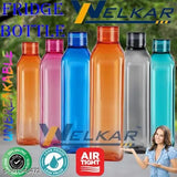 fridge bottle Crystal Clear Water Bottle 1 litre, Plastic Fridge Water Bottle Set-Multicolour 1000 ml Bottle Leak proof & break-proof|Best Usage for Office/School/College/Gym/Picnic/Home/Fridge (Pack of 6, Multicolor, venise bottle,1000 ml )54854/125