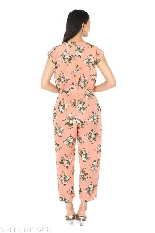 Pearl N Vera Beautiful Peach coloured Jumpsuit for Women and Girls