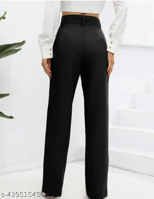 Women / girls #__lycra_# button pant