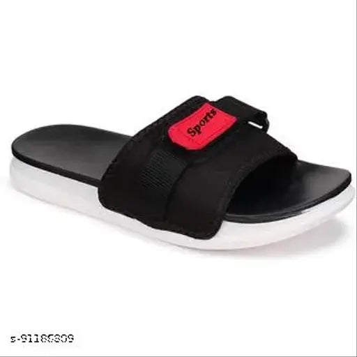 Chappal for Men|New fashion latest design casual slippers,slides,water proof, for Men stylish | Perfect Filp-Flops for daily wear walking Slippers (Black)