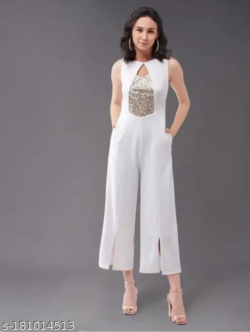 KUDIYO STYLISH JUMPSUIT WITH SEQUENCE WORK