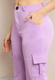 MJ FASHION LAVENDER AND BLACK COLOUR PANT