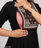 Beautiful Sexy Embroidery Maternity Feeding Kurti