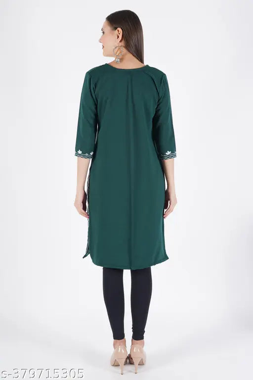 Wool kurti/winter kurta/woolen kurta for women Fabric : Wool