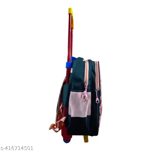 Indian Riders GORGEOUS girl School Kids Trolly Bag - (16 Inches)- Queen Friends peach ( 30 L) Waterproof Trolley (peach, 40 L)