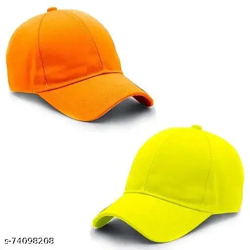 New pack of 2 adjustable baseball cotton sports cap combo for Men & Women