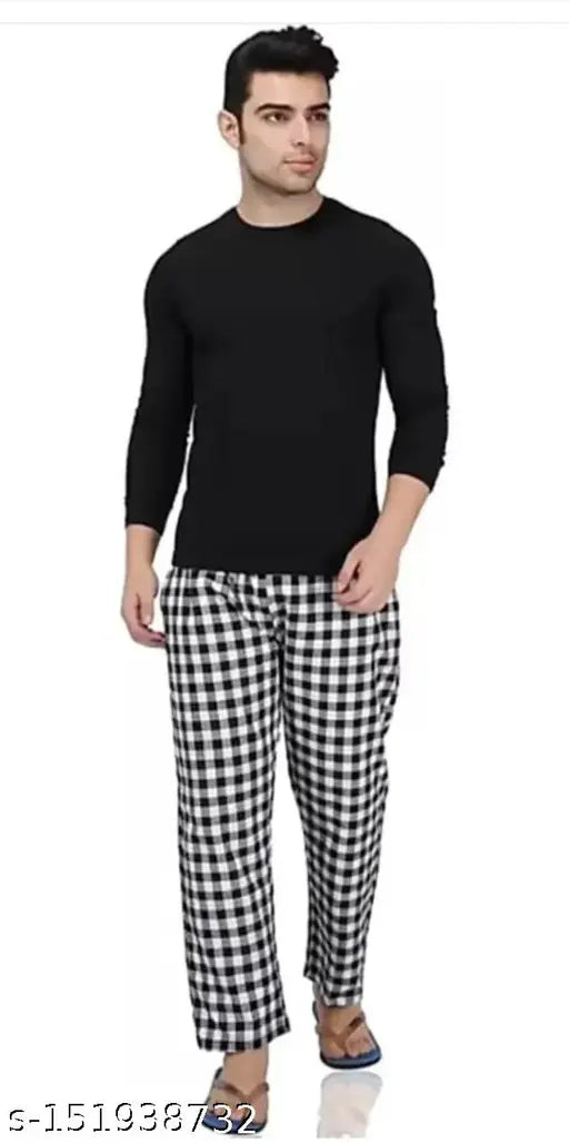 Cotton Attractive Pajama Men & Women Pack 3