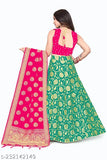 FLAWSOME TYLUS SHAVIDR ENTERPRISE Girl's Treditional Wear Soft Silk Bridal Lehanga Choli With Dupatta Set.