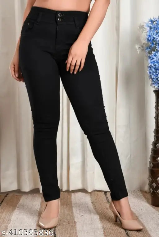 Women Jeans, Black Jeans,Girl Jeans,2 Button Jeans, Hight West Jeans,Full Lenght Jeans, Leggings, Party Wear Jeans, Strechable Jeans,Girl Stylish Jeans, Comfortable Jeans