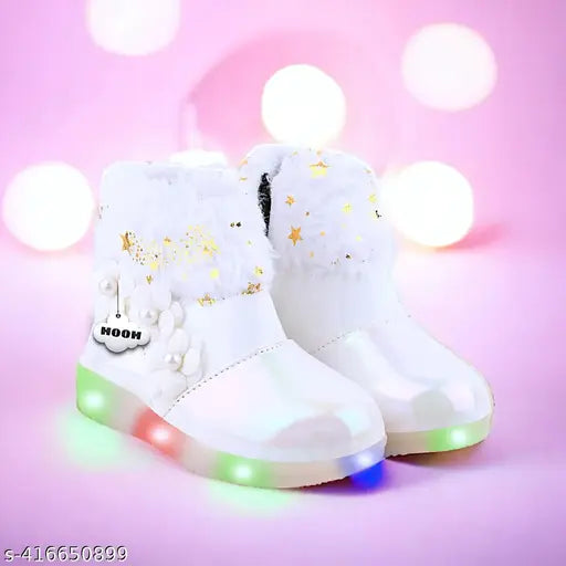 Range of Latest and Stylish Girls Skin friendly, lightweight Led Light Shoes