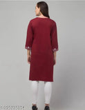 woolen aari work kurti