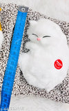 IMPORTED SLEEPING MUSICAL CAT GIFTING MADE EASYY Music Imported Dashboard Decor Small Music Sleeping Cat meow sound Furry fur plush soft cat Interior Soft Toy Car dashboard Showpiece Home Decorating baby decor Office table White grey orange black white