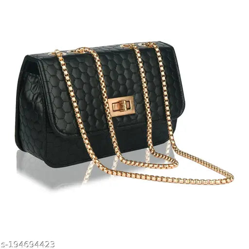 Women & girls Stylish Box Sling Bag |Side sling bag with Chain Strap for women and girls