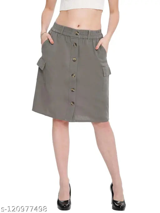 Shoppertree Grey skirt for women's