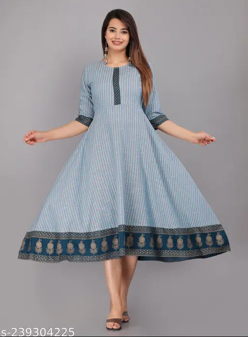 New Anarkali Women Cotton Kurti