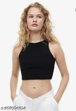 """"Crop Cami Tank Top For Women""""Black