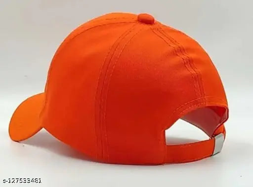 Nailingcraft Stylish Orange Cotton Baseball Cap