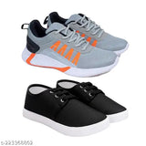 Bersache Casual Shoes For Kids Waliking , Sneakers ,Loafers, Canvas casual shoes for Kids Pack of 2Combo(MM)-1720-1155