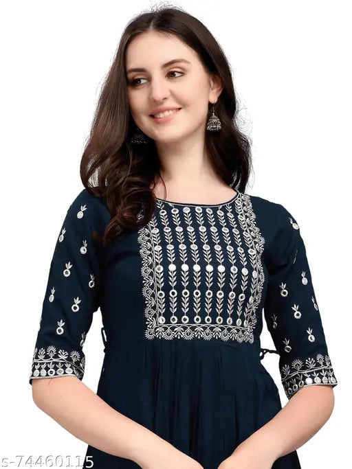 stylish embroidered kurti